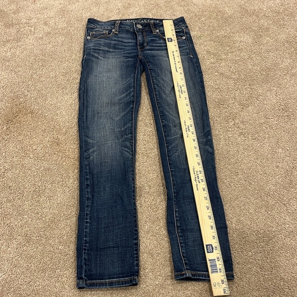 American Eagle outfitters super stretch skinny jeans 0 short . - Picture 6 of 9